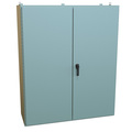 Hammond N12 Double Door Wallmount Enclosure with Panel, 72 x 60 x 20, Steel/Gray 1422E20